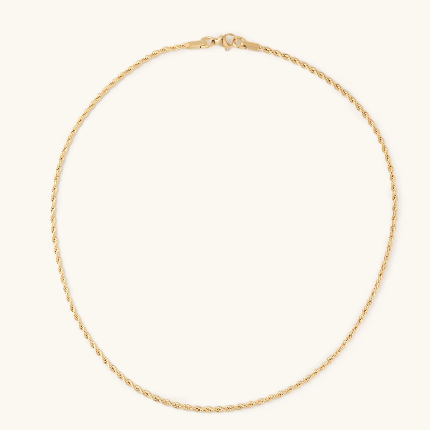 Skinny Golden Rope Necklace