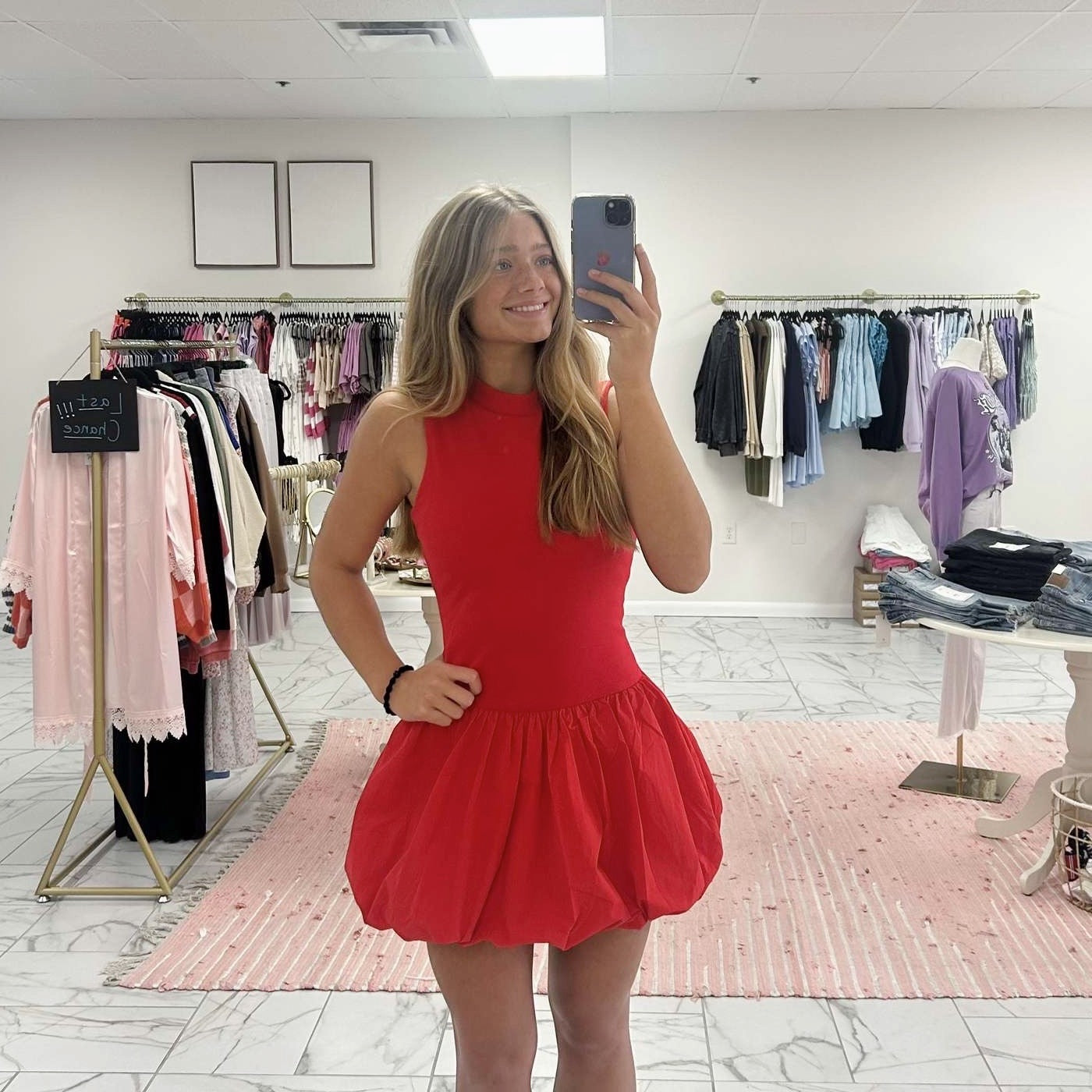 Red Bubble Dress