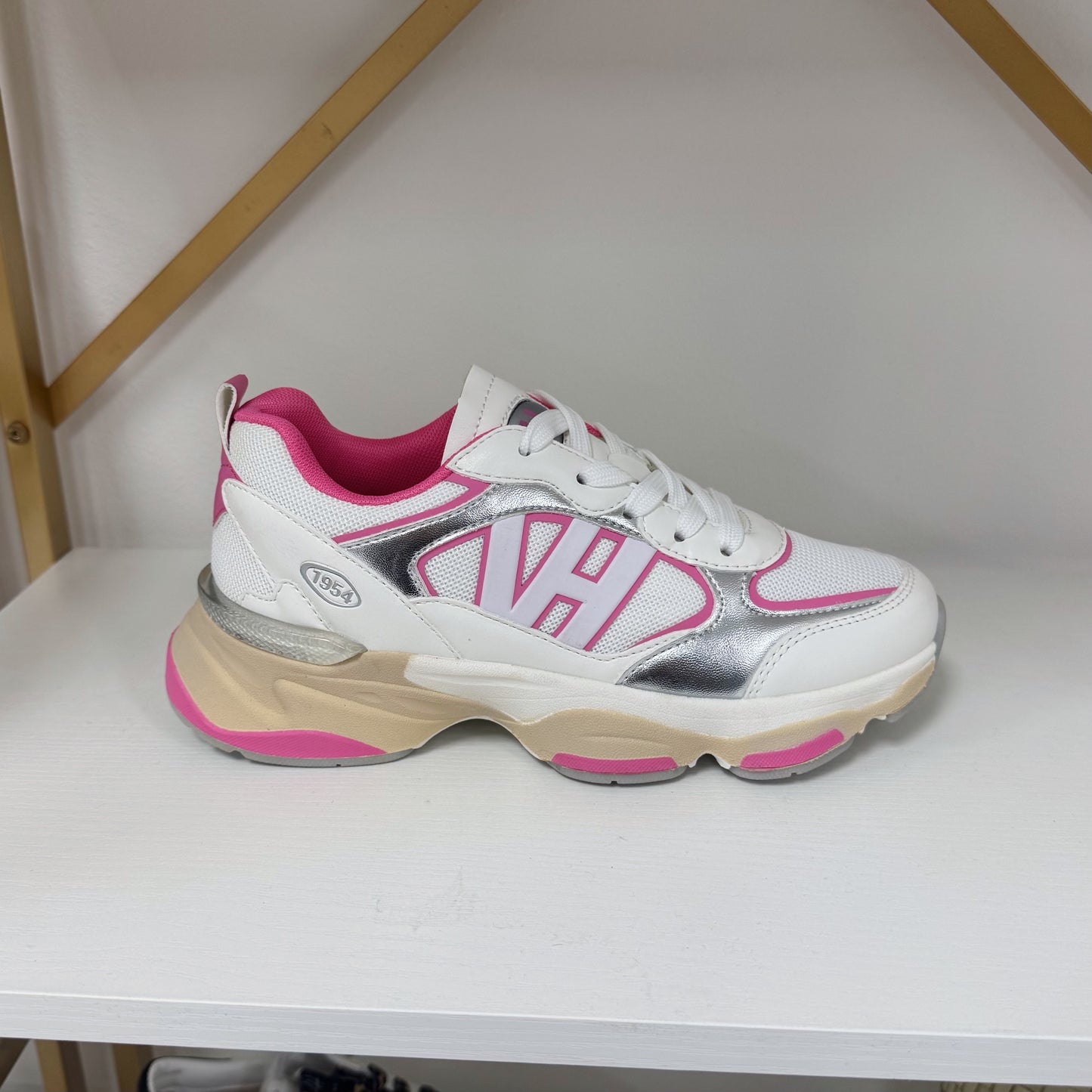 Vintage Havana White Silver and Pink