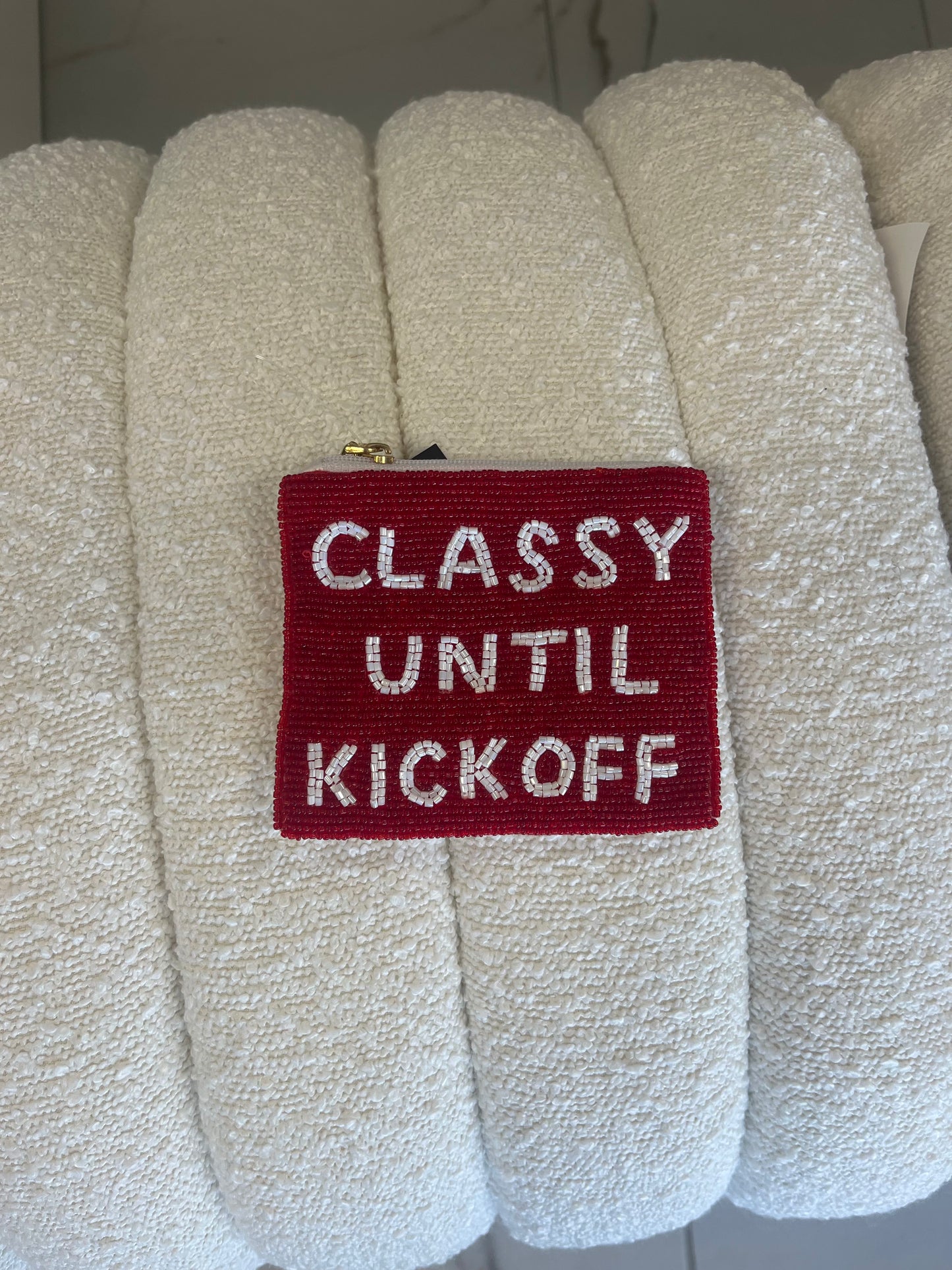 Classy Until Kickoff Coin Purse