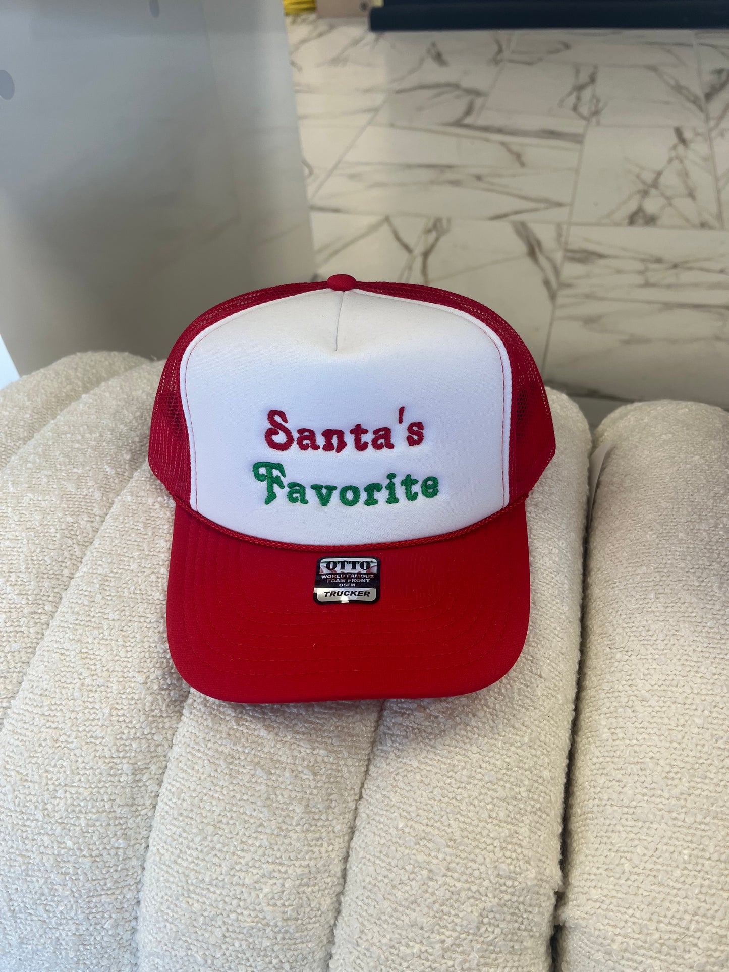 Santa's Favorite Trucker Hat