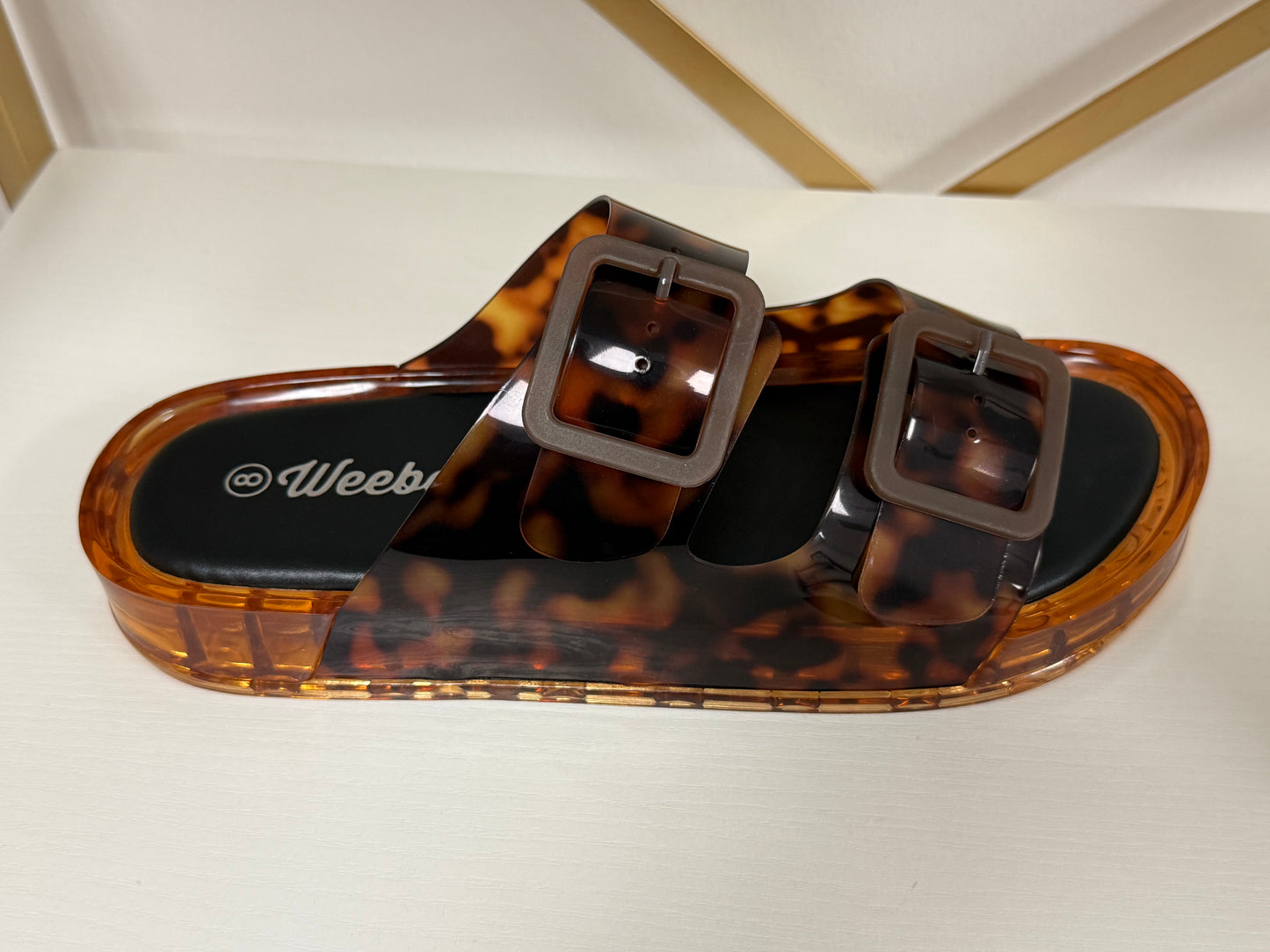 Tortoise Jelly Sandals