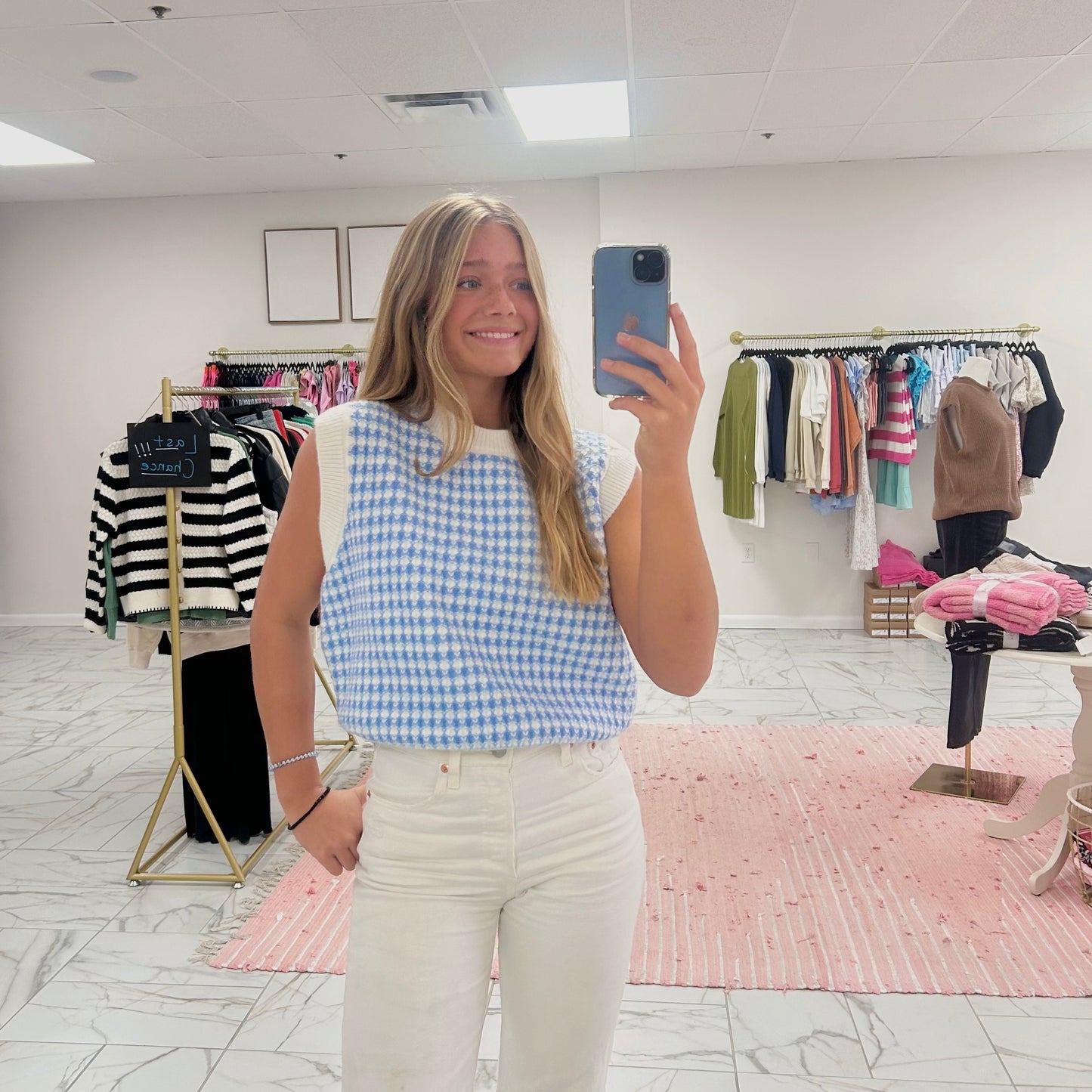 Houndstooth Sweater Vest