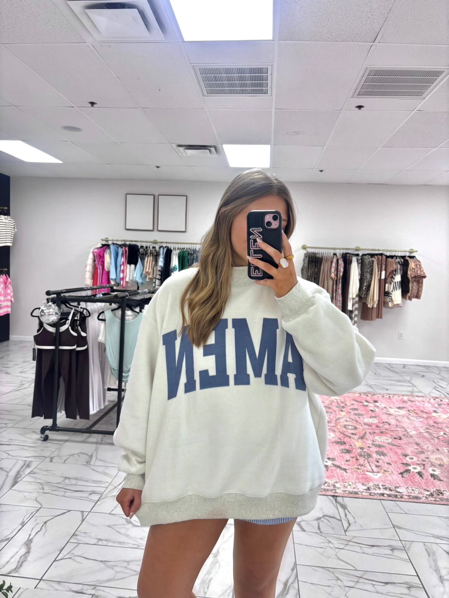 WWJD Reversible Mock Neck Sweatshirt