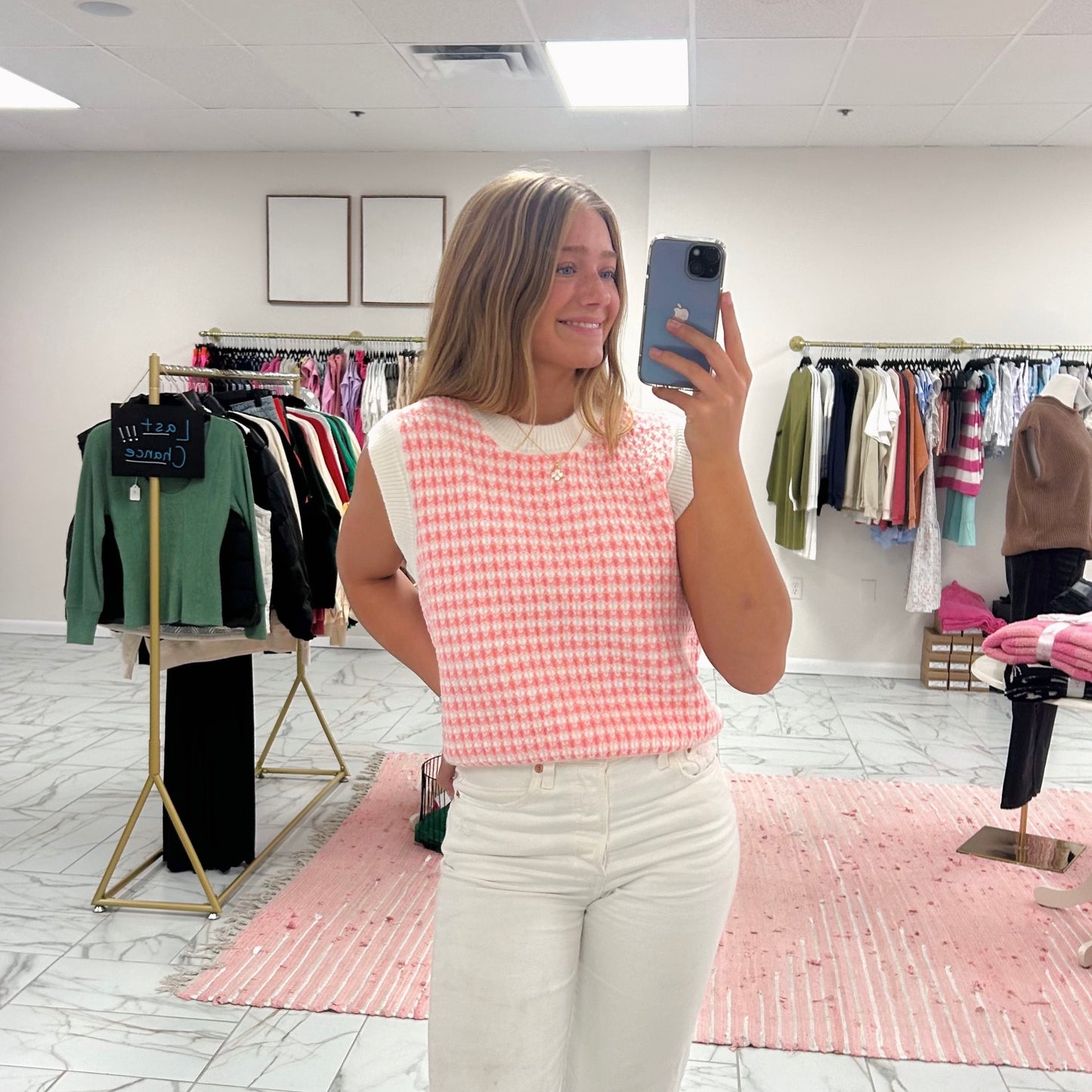 Houndstooth Sweater Vest