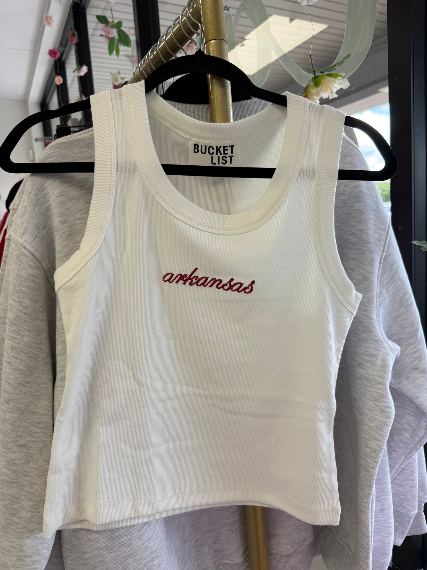 Arkansas Embroidered Tank