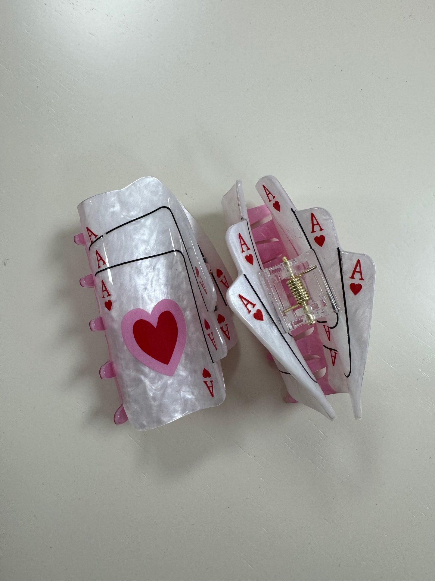Ace of Hearts Hair Clip