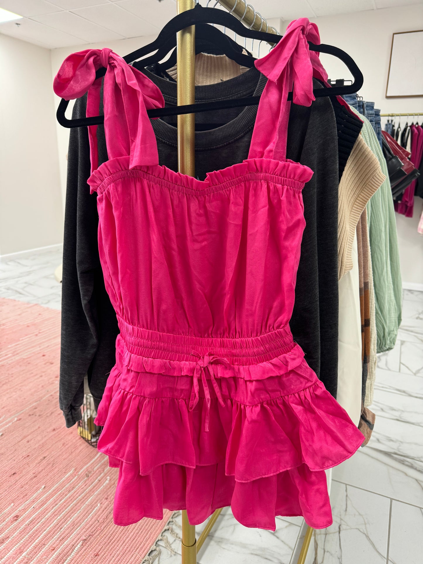 Satin Romper Dress