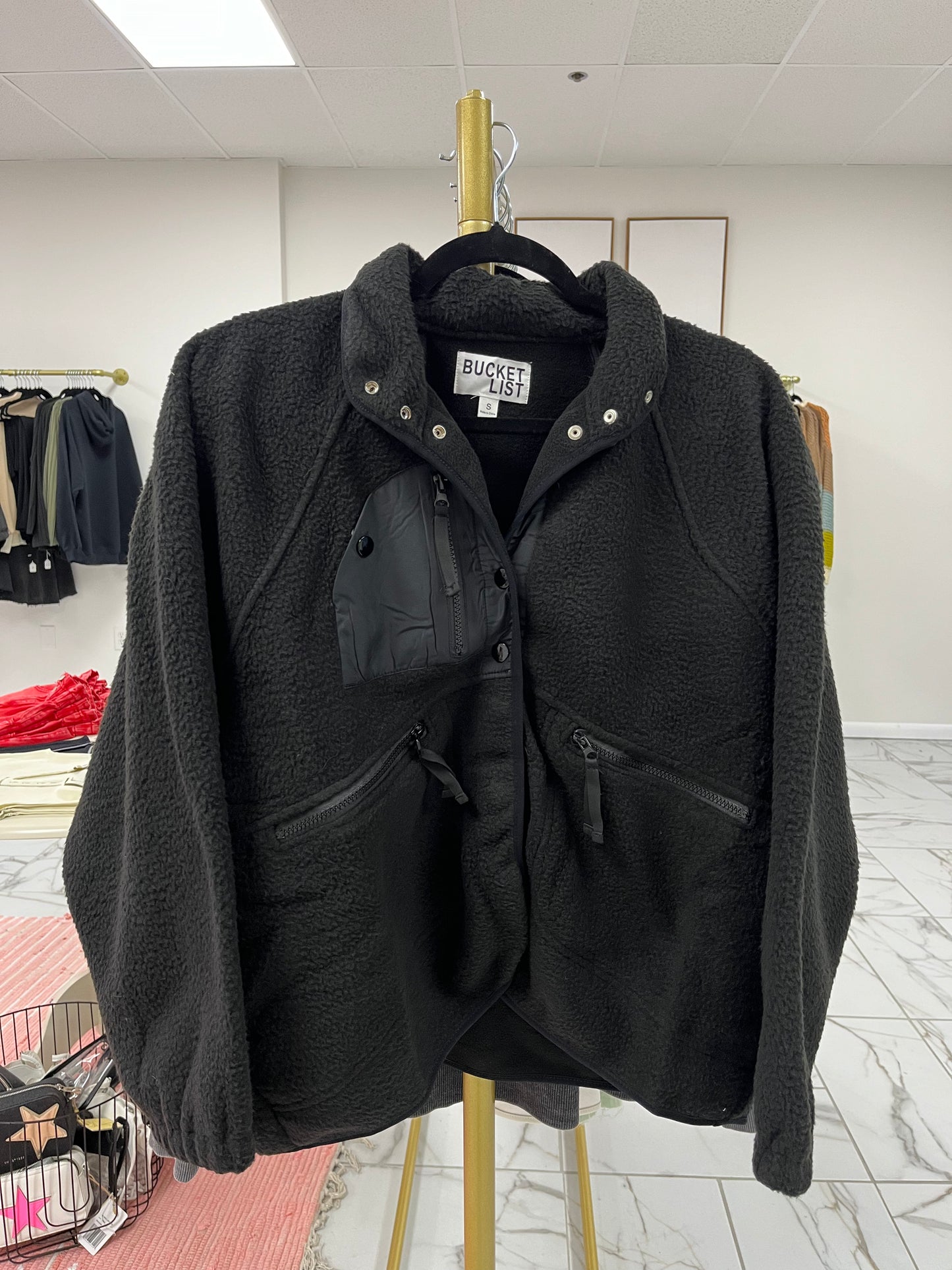Fleece Snap Coat