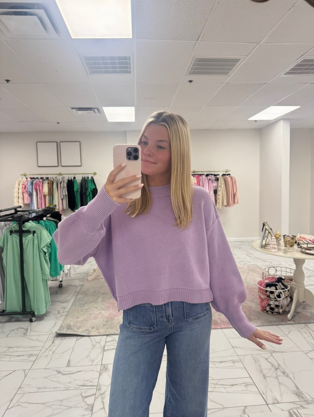 Lilac Knit Sweater