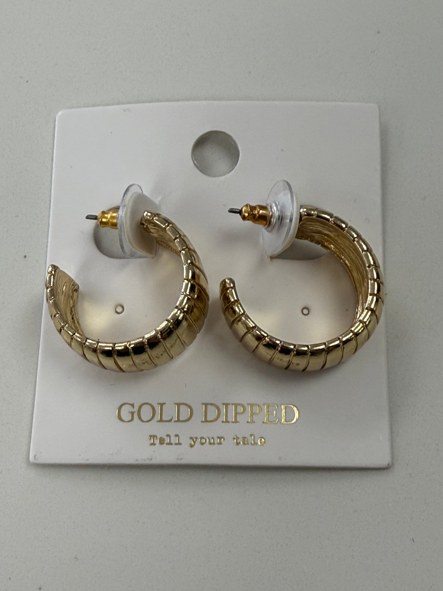 Gold Kelly Hoop Earrings