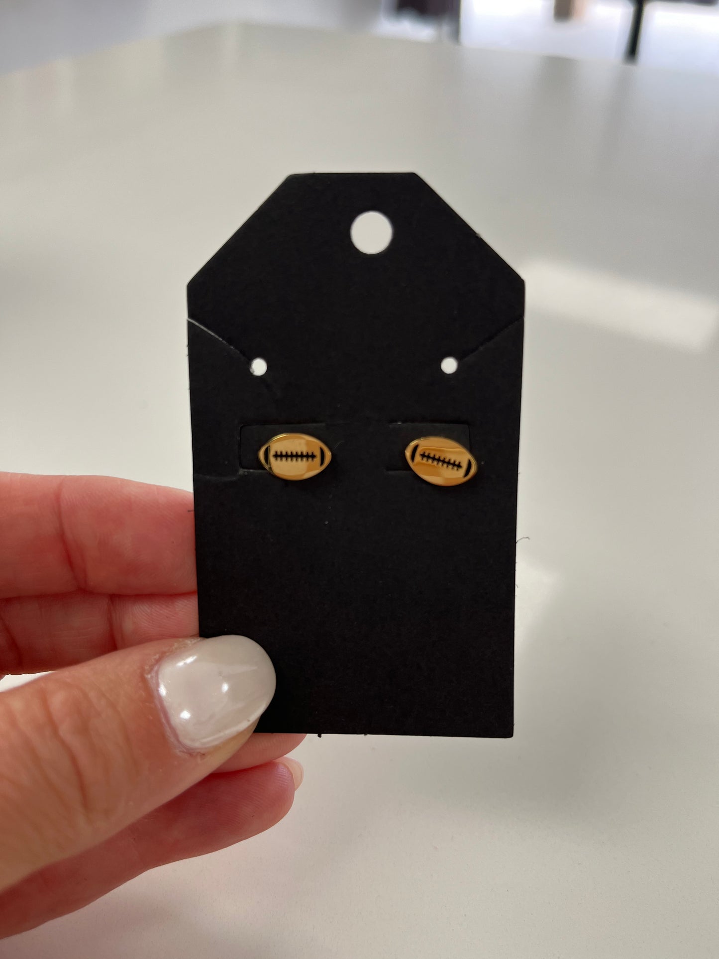 Football Stud Earrings