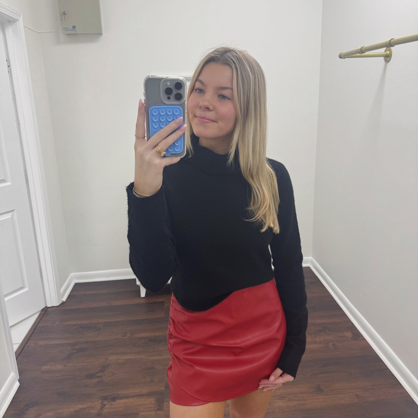 Knit Turtleneck Top