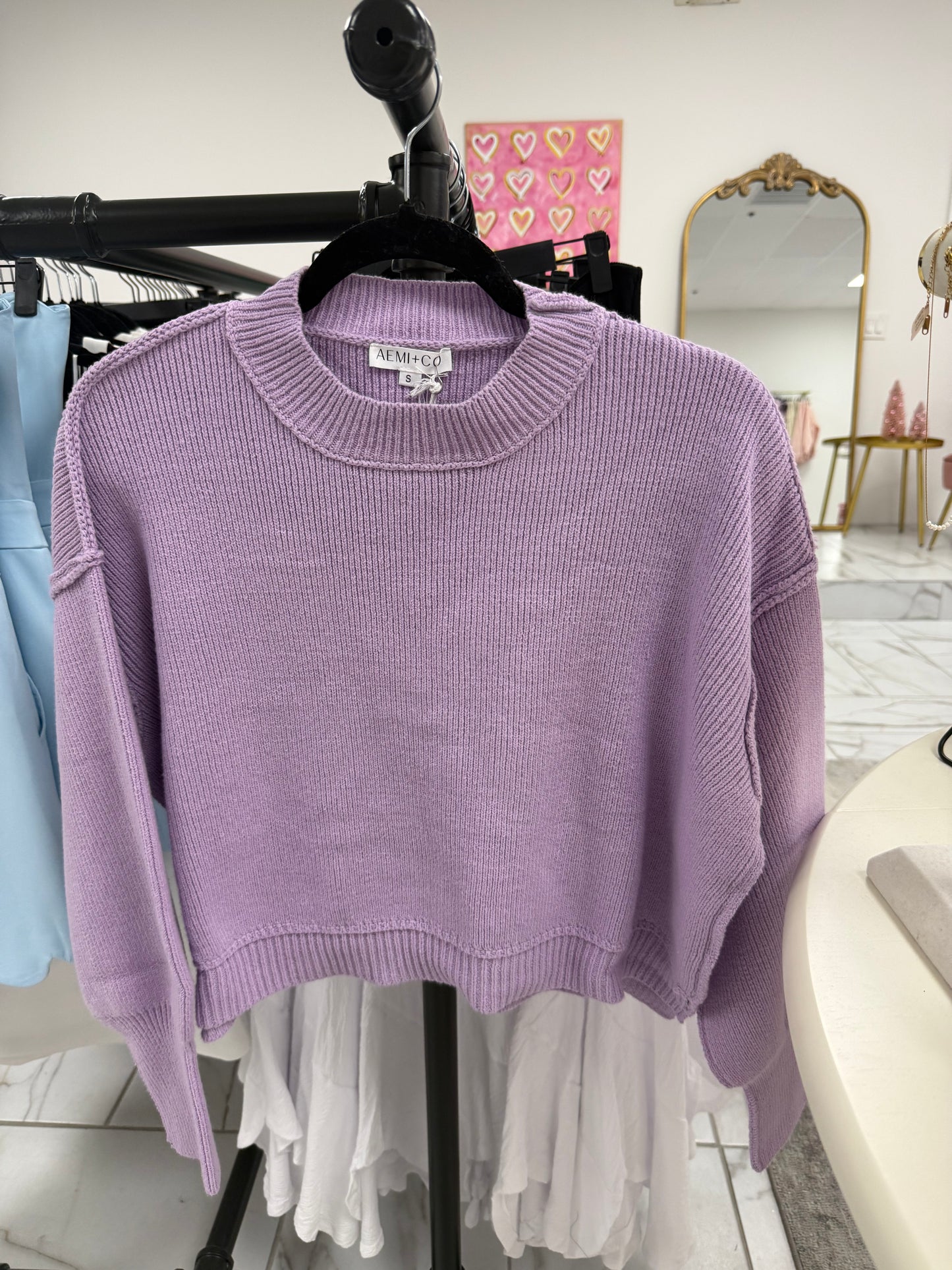 Lilac Knit Sweater