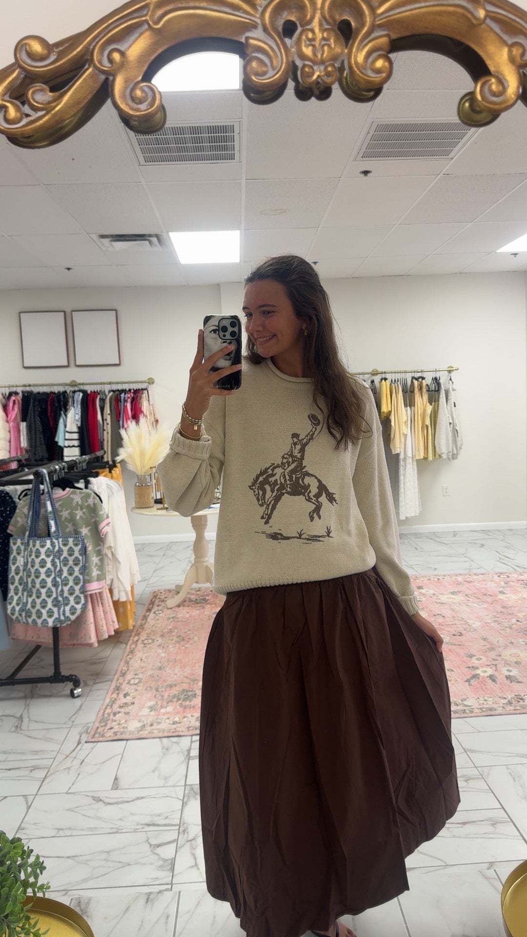 Chocolate Midi Skirt