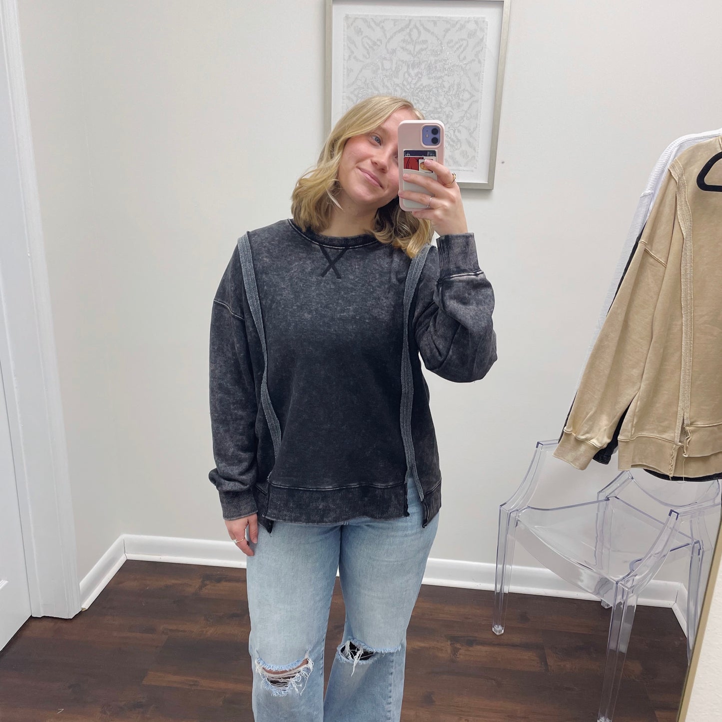 Black Long Sleeve Top