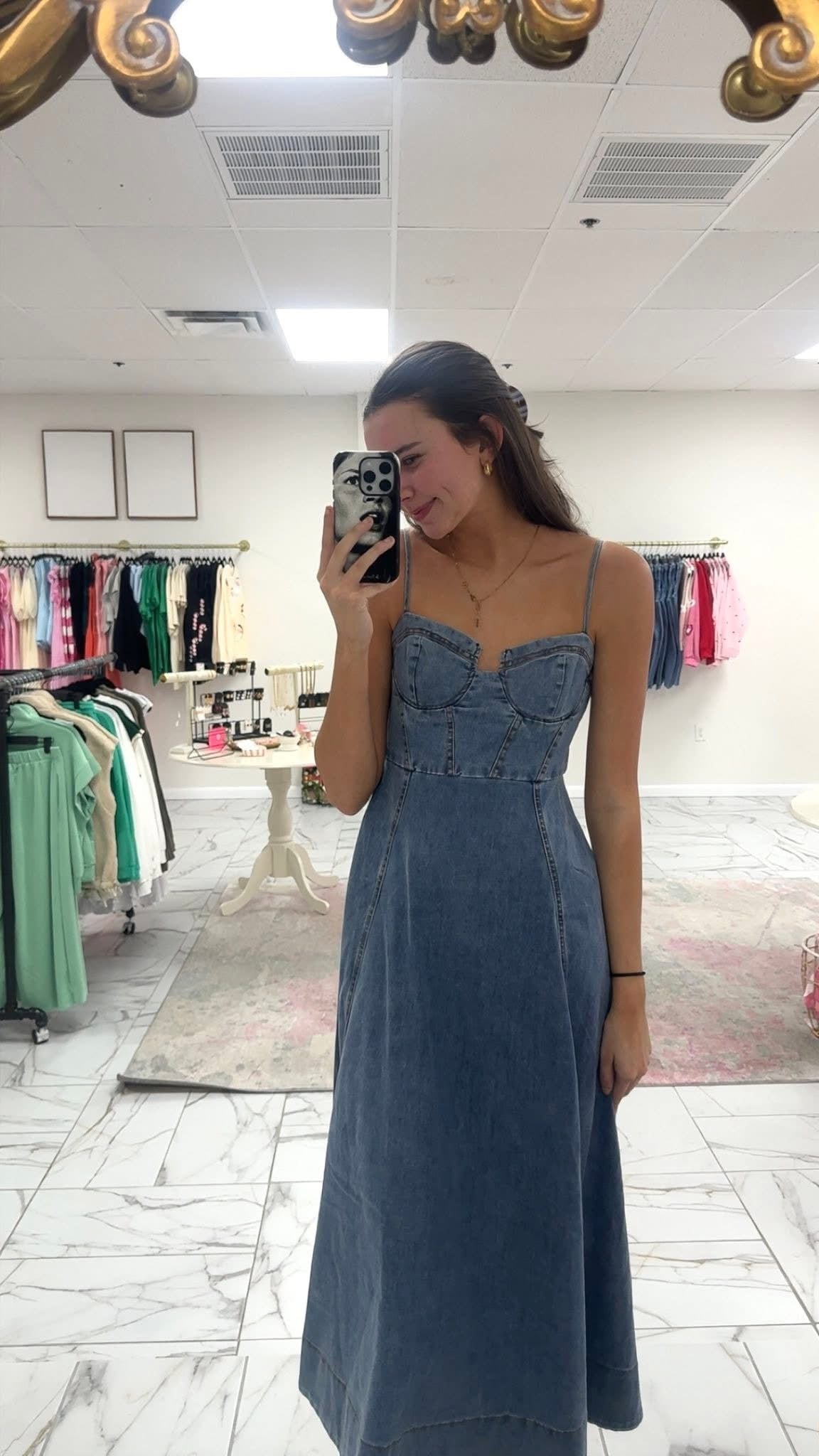 Denim Midi Dress