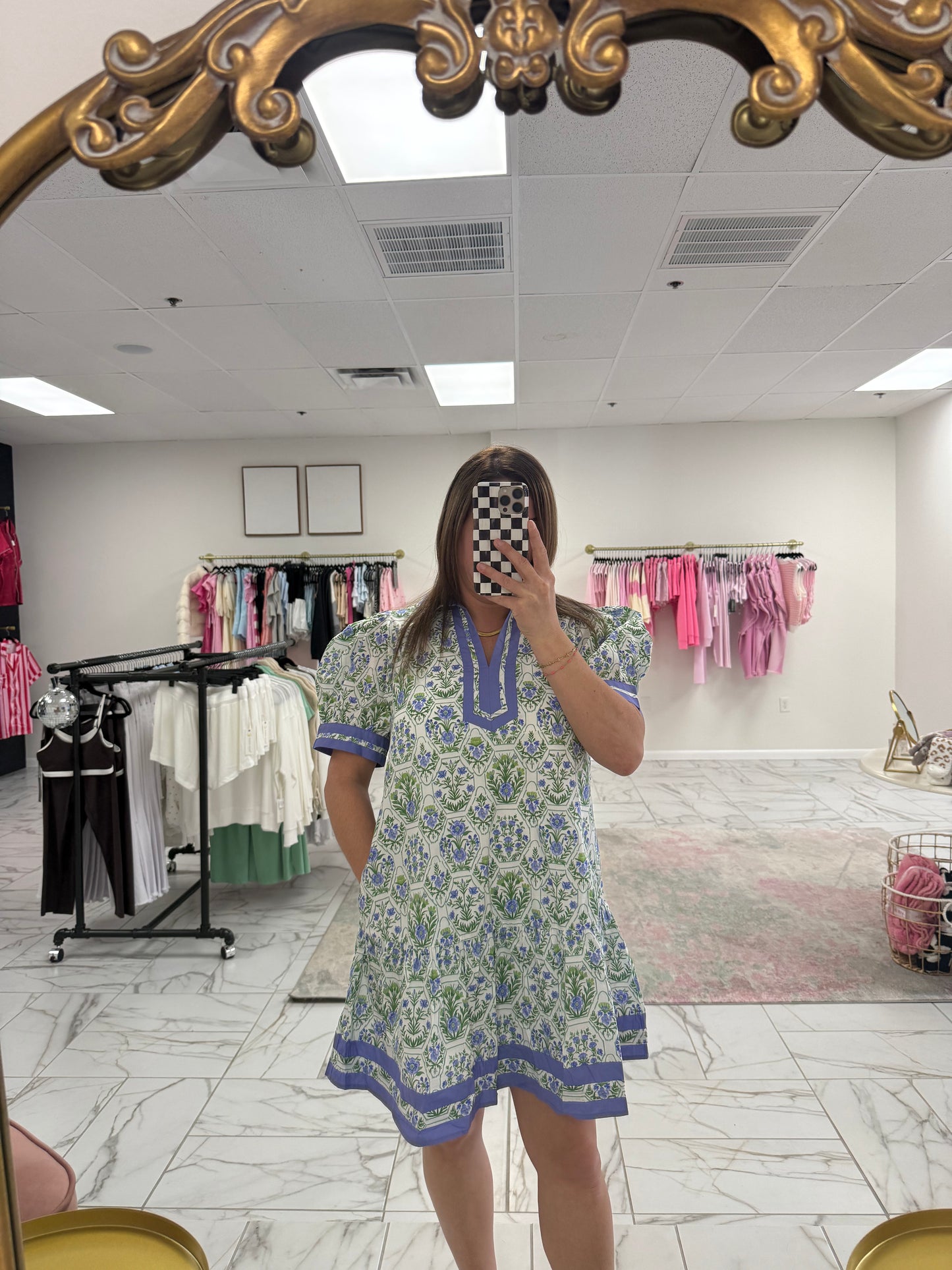 Lavender Floral Dress