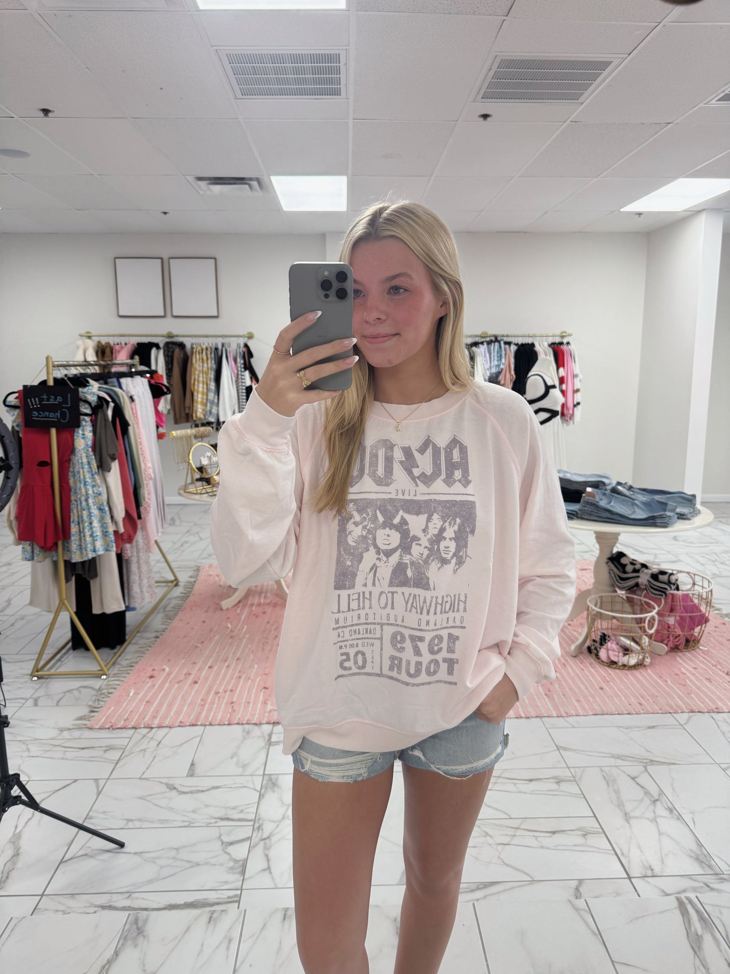 ACDC Pink Sweatshirt