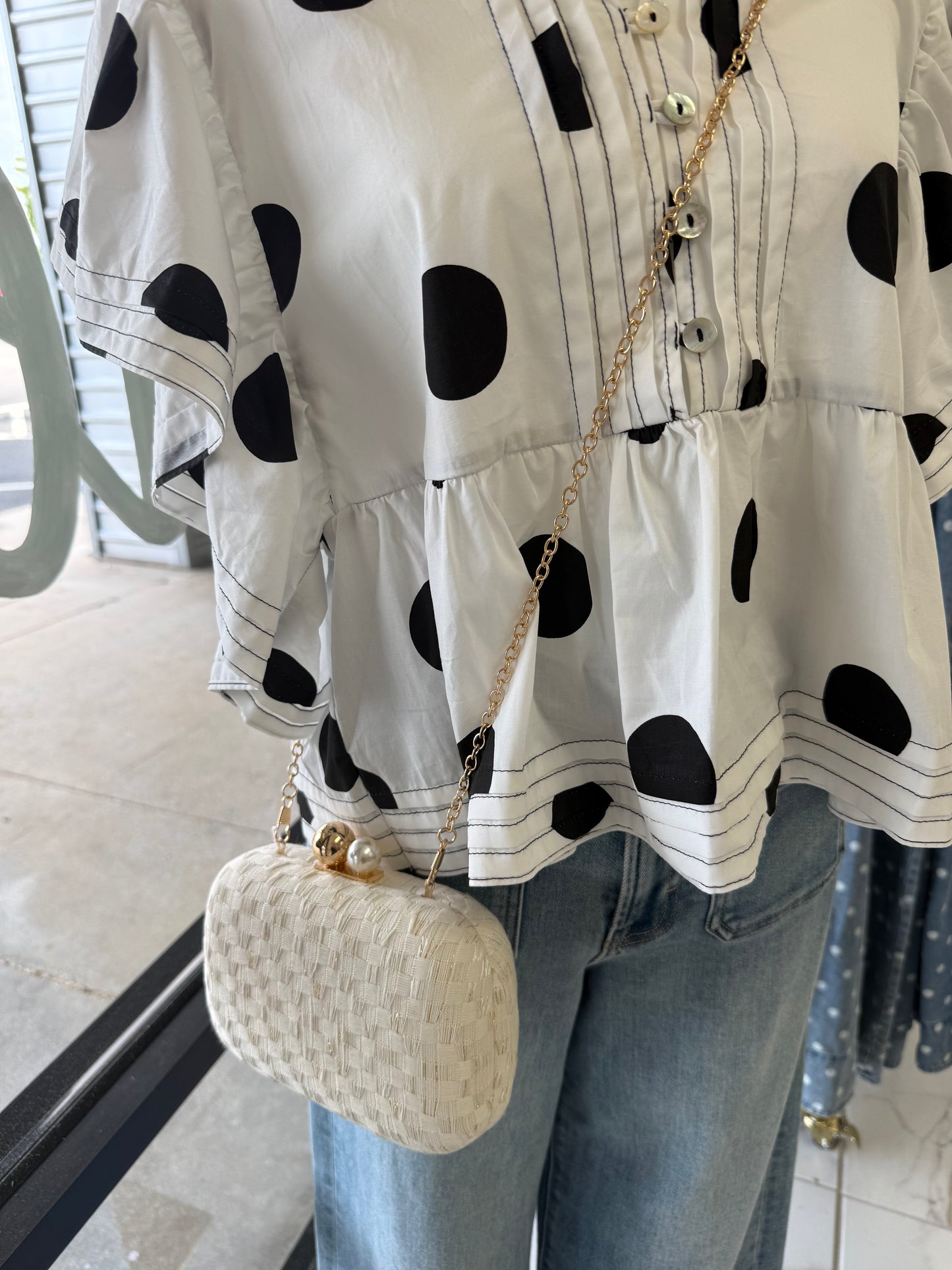 Ivory Veil Clutch