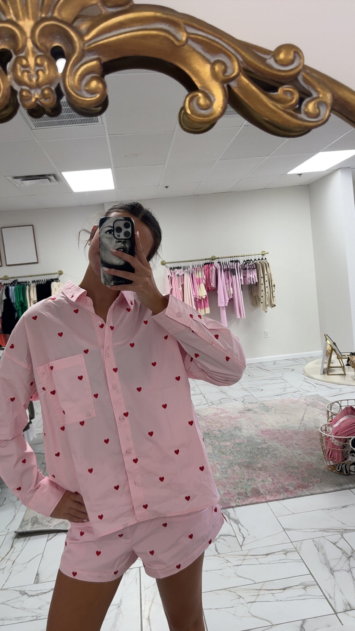 Pink Heart Lounge Set