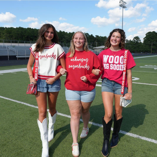 Arkansas Razorbacks  Mock Neck Sweater