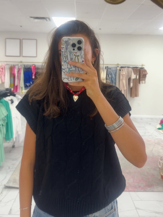 Black Sweater Top