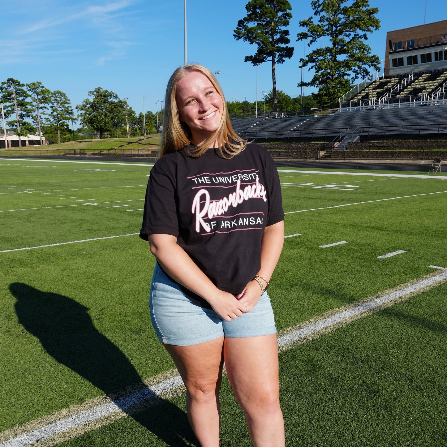 Razorbacks 80's Script Tee