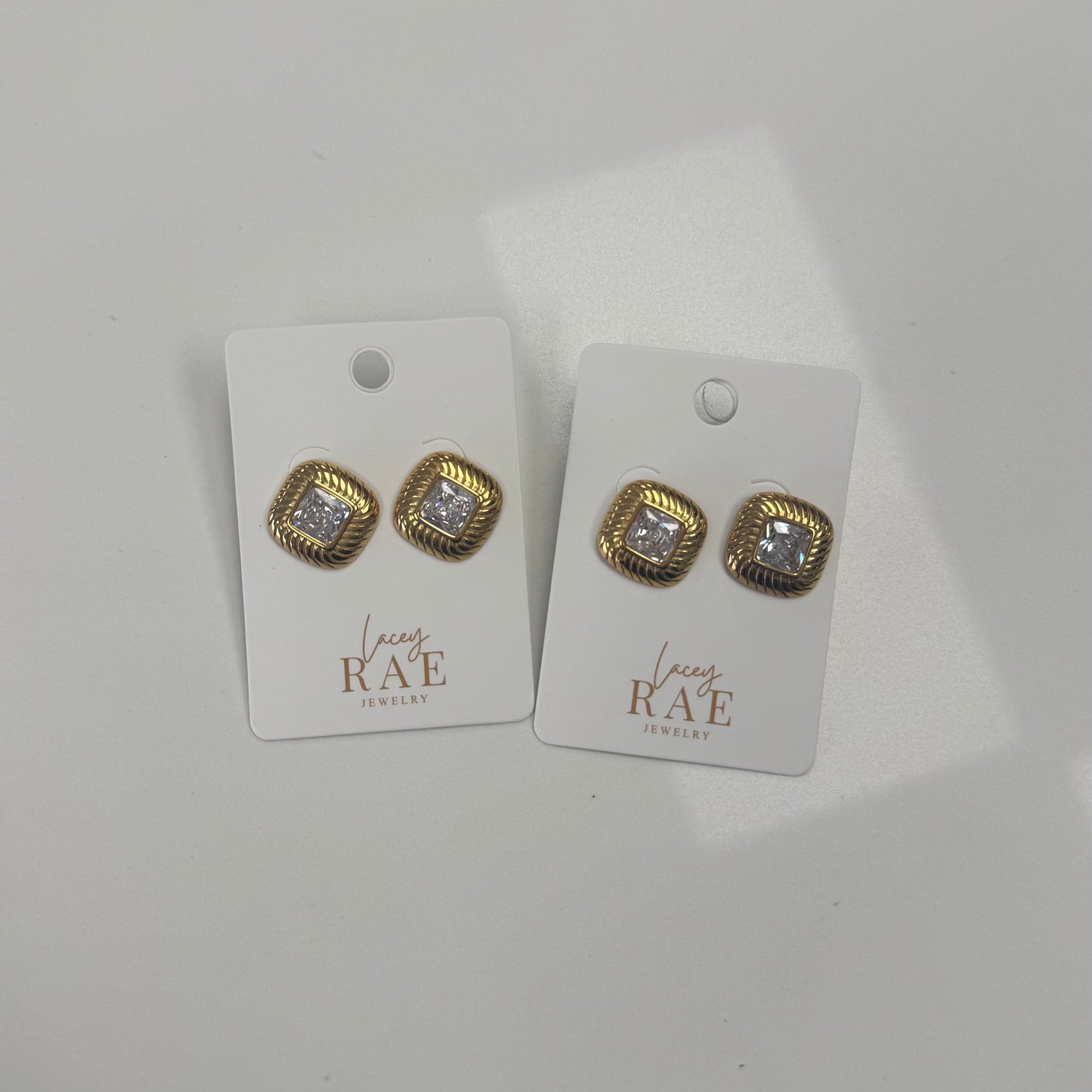 Gold Diamond Earrings