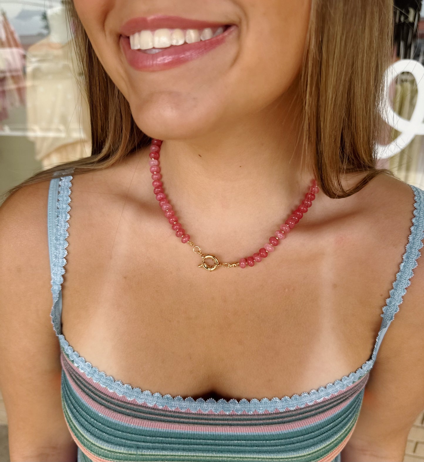 Marble Beaded Necklace