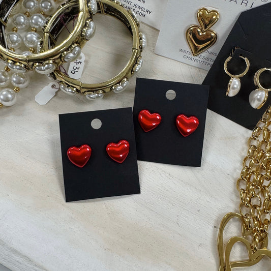 Red Heart Earrings