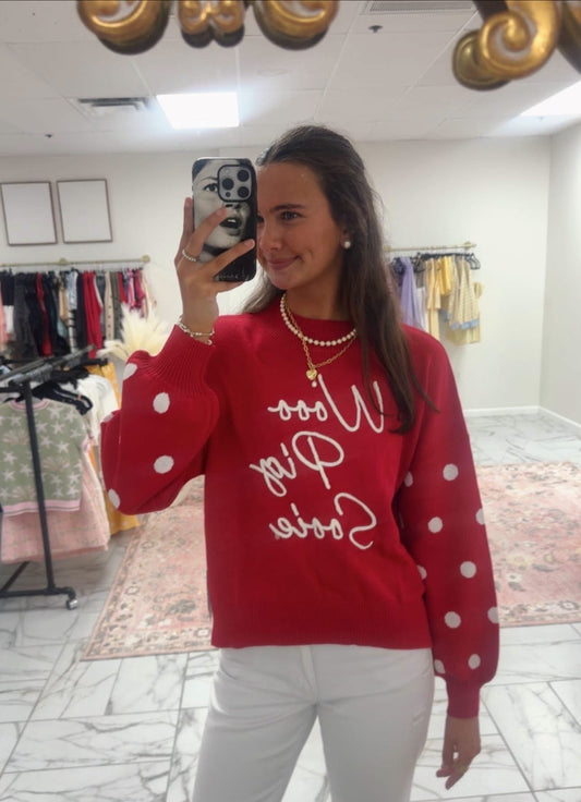 Wooo Pig Sooie Mockneck Sweater