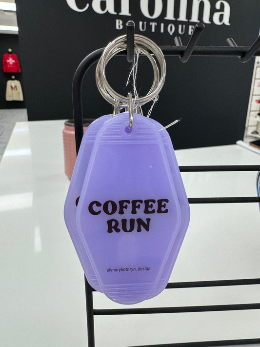 Coffee Run Motel Keychain