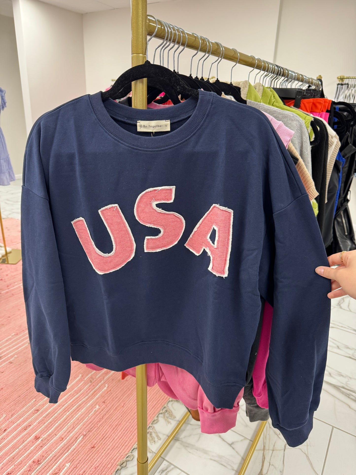 USA Patchwork Sweatshirt