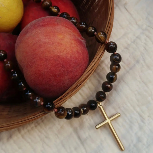 Conley Beaded Cross Necklace
