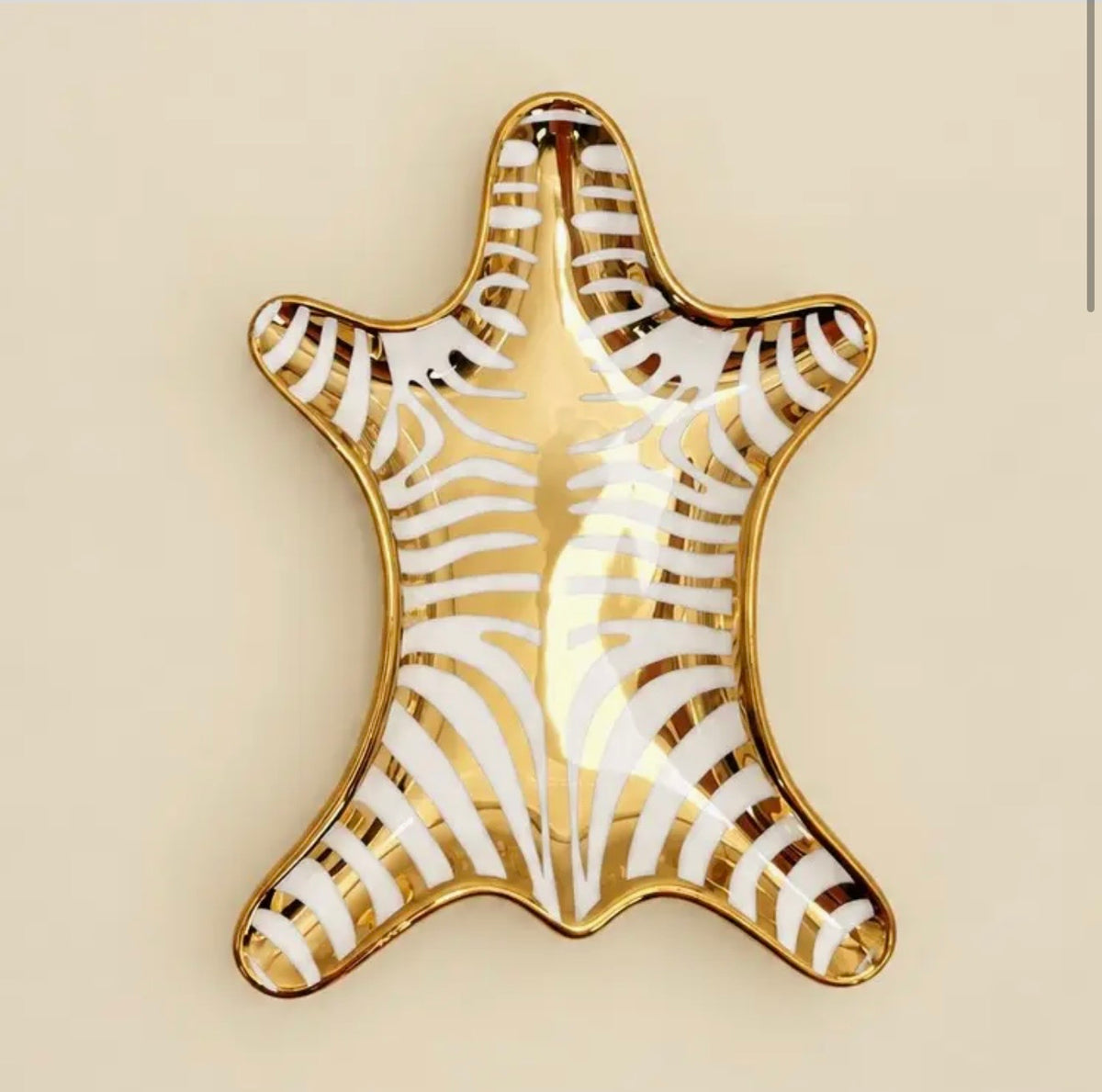 Zebra Print Trinket Dish