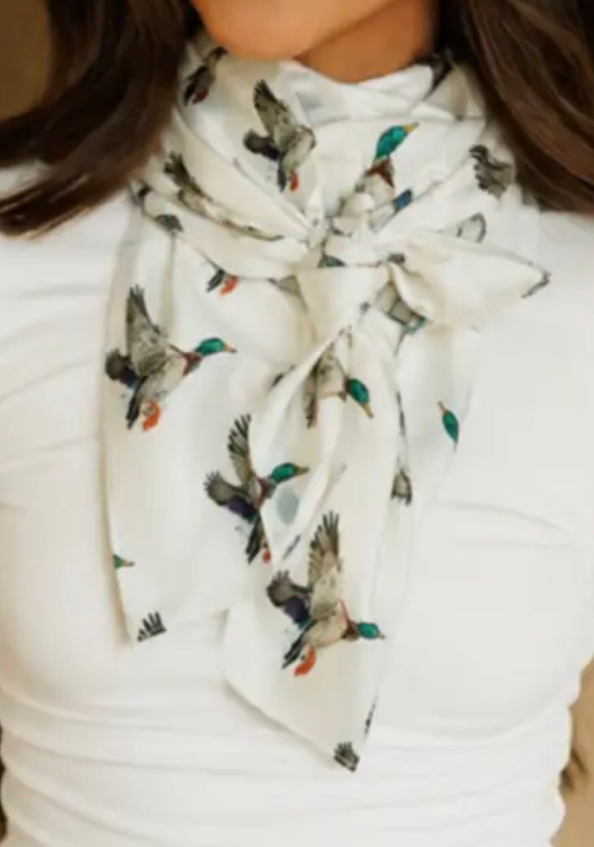 White Duck Scarf