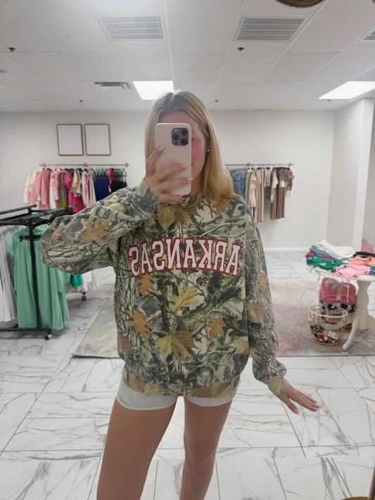 Arkansas Camo Sweatshirt