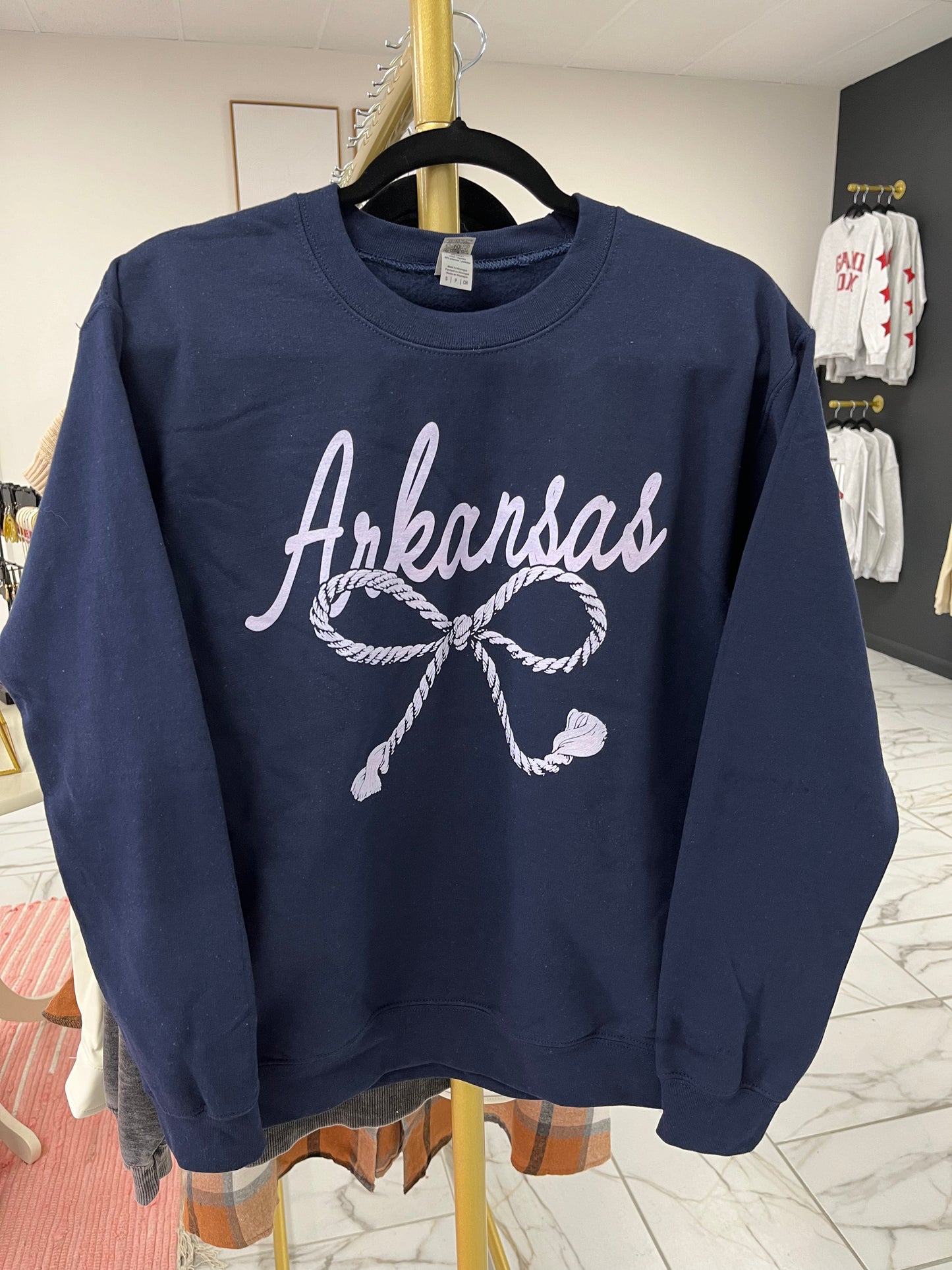 Arkansas Bow Sweatshirt