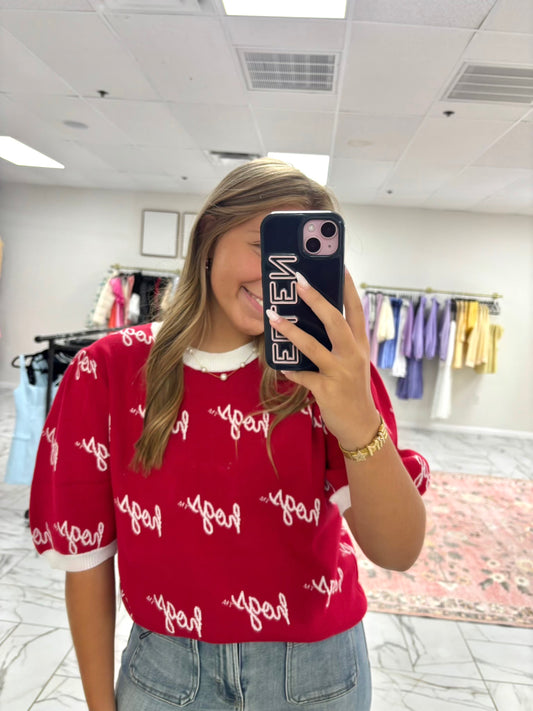 Hogs Puff Sleeve Sweater