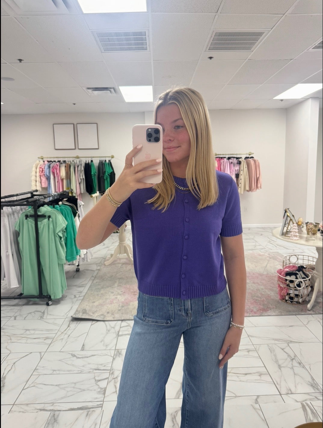 Iris Purple Sweater Top