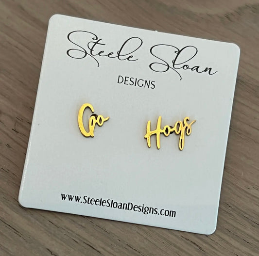 Go Hogs Earrings