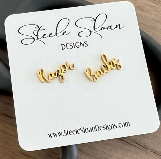 Razor Backs Earrings