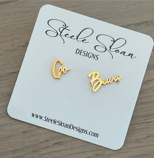 Go Bears Earrings