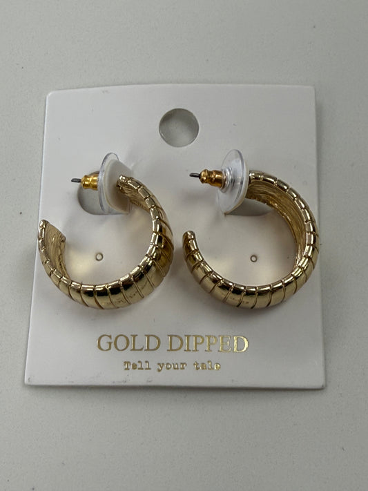 Gold Kelly Hoop Earrings