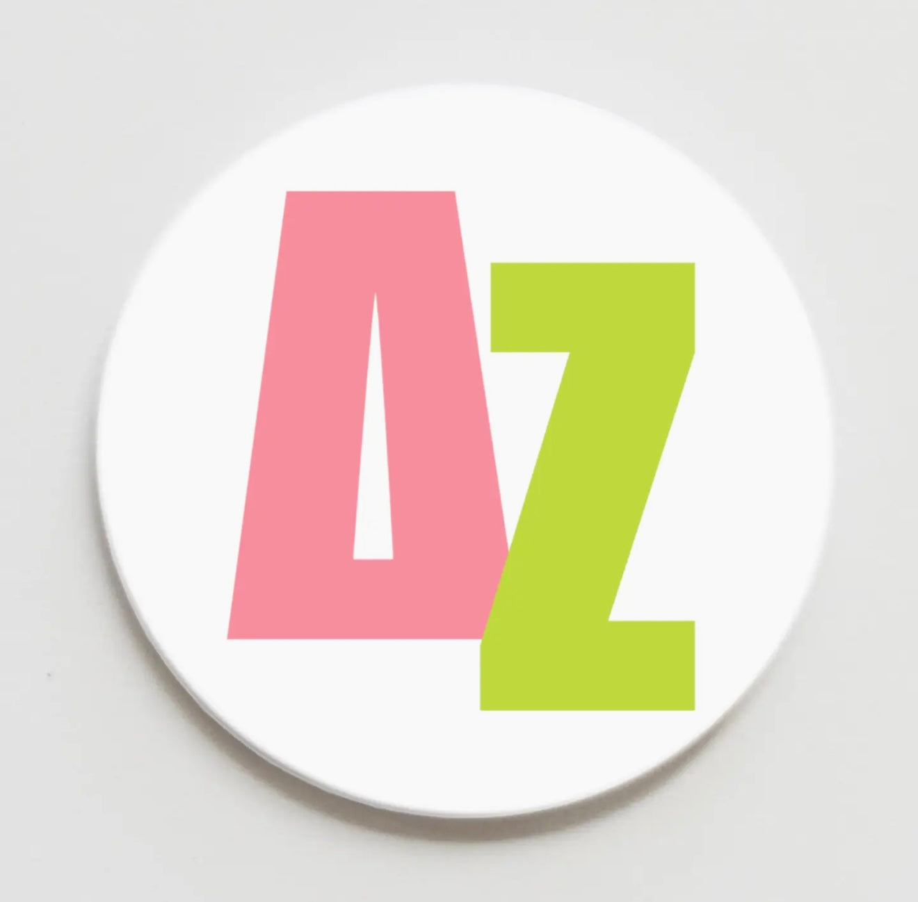 Delta Zeta Block Letter Button
