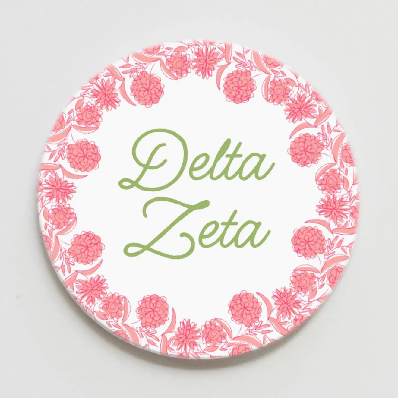 Delta Zeta Flower Ring Button