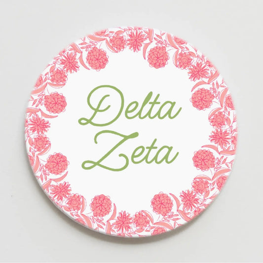Delta Zeta Flower Ring Button