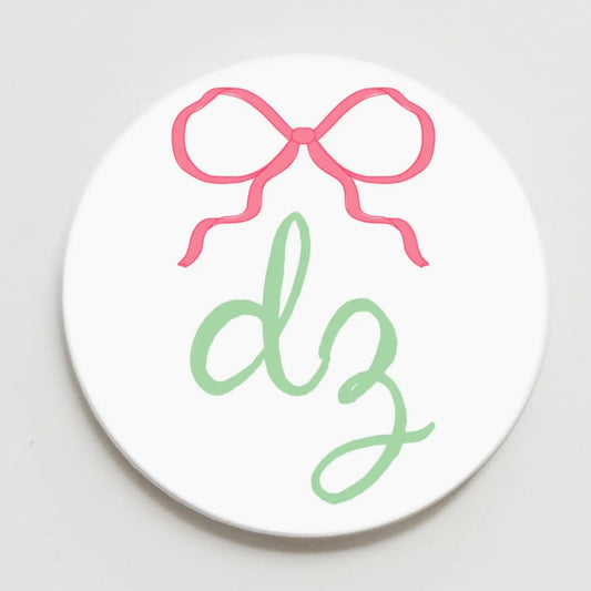 Delta Zeta Greek Bow Button