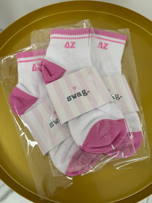 Delta Zeta Quarter Sock